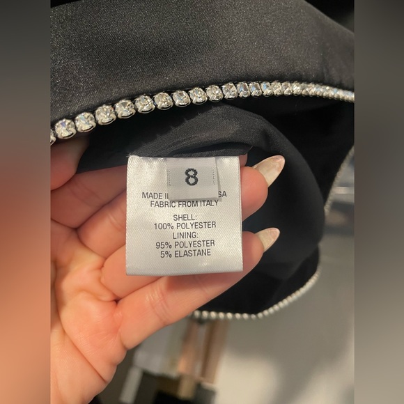 Area Crystal Embellished Satin Mini Dress- Never Worn! - Picture 8 of 9